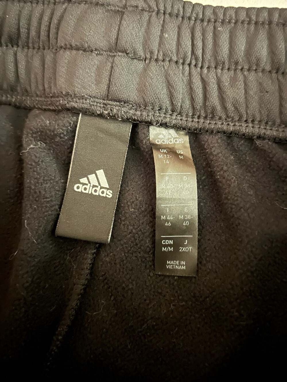 Adidas Men's Essential Tricot Track Pants - Black - Picture 3 of 3